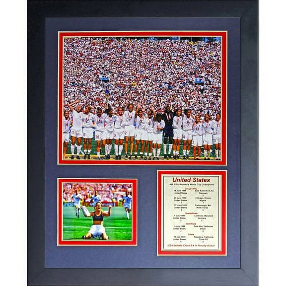 Legends Never Die 1999 USA Womens World Cup Champions Picture Framed Memorabilia