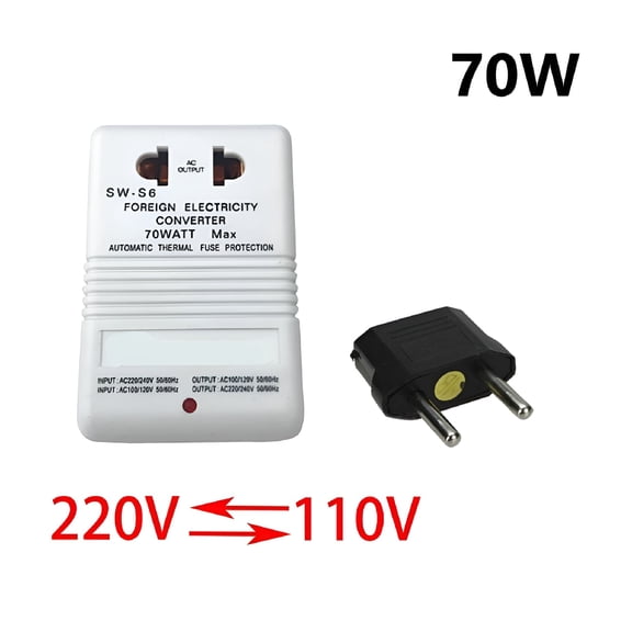GJX 110V/120V to 220V/240V Step-Up&Down Voltage Converter 70W Transformer Travel