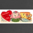 thumbnail image 2 of CafePress - Vintage Retro Cupcake And Teacup Maternity T Shirt - Maternity Dark T-Shirt, 2 of 3
