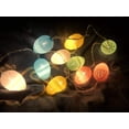 thumbnail image 1 of Decoración festiva para interiores y exteriores para celebraciones de Pascua Cadena de luces LED con forma de huevo de Pascua de 10, 1,5 m, funciona con pilas, 1 of 8
