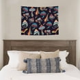thumbnail image 4 of Hirioo Mushroom Doodle Print Tapestry Lightweight Fabric for Bedroom Aesthetic Home Wall Dorm Décor Living Room Decor 29x37 Inch, 4 of 8