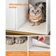 thumbnail image 4 of Mueble Arenero, Mueble de Caja Arenero para Gatos,con Alfombrilla Rascadora, Patas Altas, 80 x 50 x 55 cm, Blanco y Dorado, 4 of 9