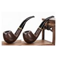 thumbnail image 1 of (508 waxed and rimmed) 2 handmade pipes, 1 of 4