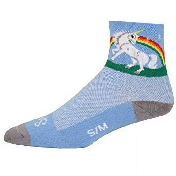 Socks - SockGuy - Classic 3" Unicorn L/XL Cycling/Running