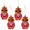 Red, variant on Gymnture 4pcs Christmas Owl Decorations for Xmas Tree/Home Decor