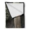 thumbnail image 2 of Classical Soft Flannel Fleece Blanket, Ball Room Chandelier Look Illustration in Dark Tones Medieval Antique Times, Cozy Plush for Indoor and Outdoor Use, 60" x 80", Black and Sepia, by Ambesonne, 2 of 5