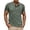 a-162Green35, variant on Mens Stand Henley Collar Three Button Heather Solid Color Short Sleeve Bust Pocket T-Shirt Slim Fit Daily Summer Outdoor Travel Casual Tops Casual Top Blue XL