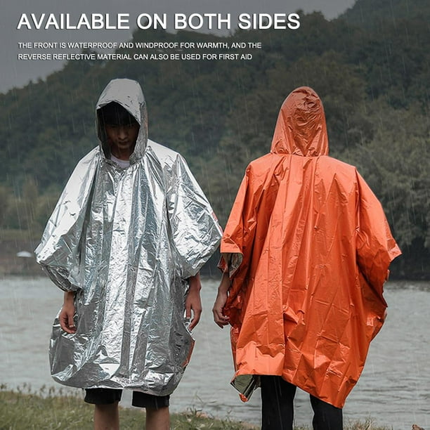 Impermeable con capucha lluvia Poncho impermeable al aire libre senderismo bicicleta ciclismo ropa impermeable Sywqhk Para Estrenar Bodega Aurrera en linea