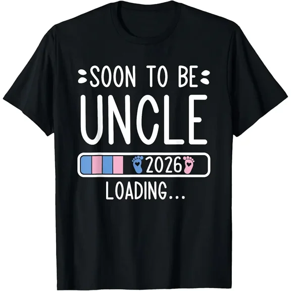 Soon To Be Uncle 2026 Loading Fun Baby Announcement Year Unisex T-Shirt up to size 5XL