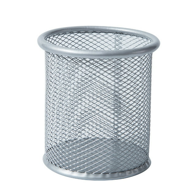 HEVIRGO Porte-Stylo Grande Capacité Résistant à l'Usure Stylo de Bureau en Fer Forgé Boîte de Maille pour la Maison