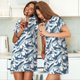 thumbnail image 4 of Easygdp Cute Shark Camisón de manga corta para mujer, informal, estampado, 4 of 6