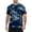 #02Dark Blue, variant on Summer Camouflage Pattern Short Sleeve Tee for Men Lightweight Breathable Quick Dry Casual Athletic T‑Shirt Beige 3XL