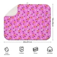 thumbnail image 2 of Pink Halloween Pattern Dish Drying Mat for Kitchen 1 Pack, Ultra Absorbent Microfiber Dishes Drainer Mats,18x24in(46x61cm), 2 of 4