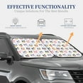 thumbnail image 4 of Haiem Cute Dog Car Windshield Sun Shade (2 Pieces) Foldable Windshield Sun Shade Car Accessories for Truck SUV Pickup-Small, 4 of 7