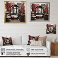 thumbnail image 4 of Designart "Red Modern Bathroom beauty II" Bath & Laundry Wall Decor, 4 of 5