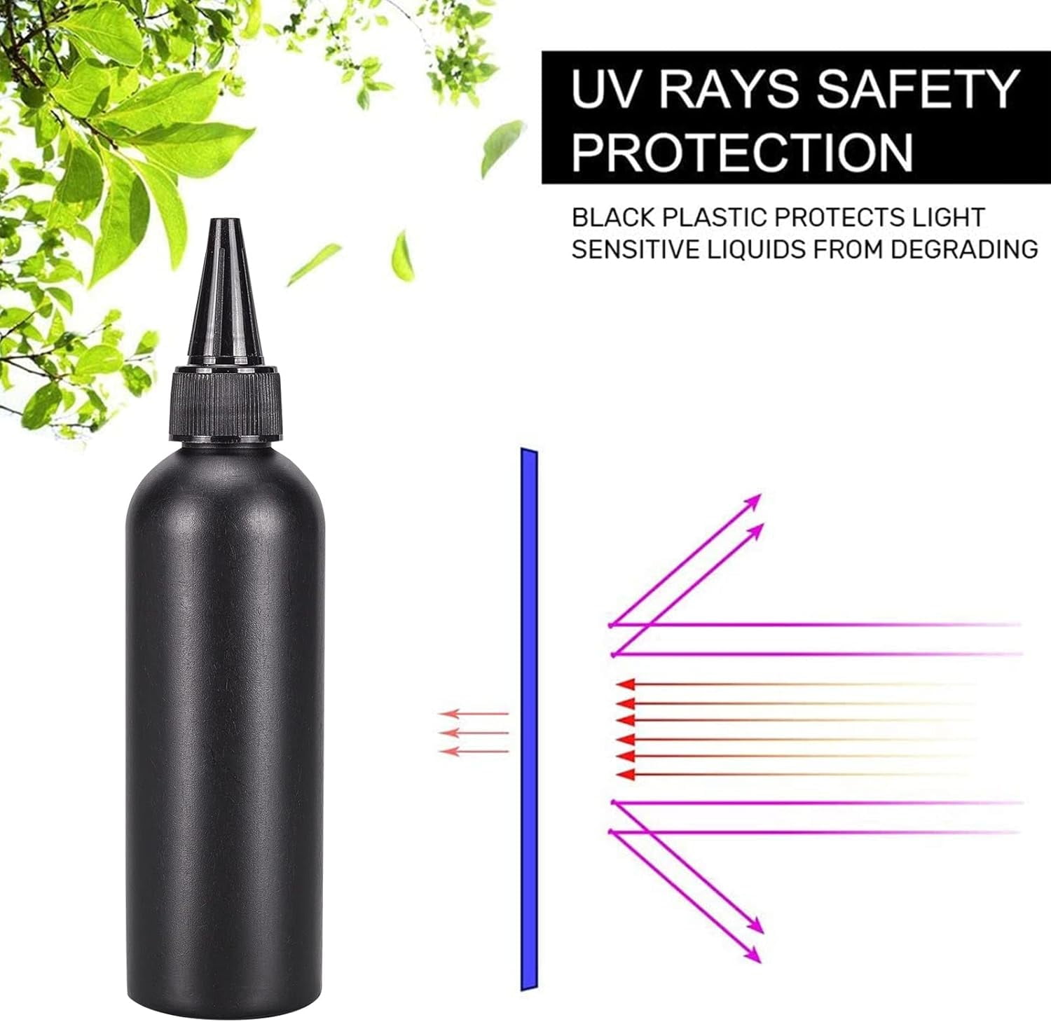16Pcs 120ml/4.06oz Black Plastic Squeeze Bottles Squeeze Condiment Bottles with 2Pcs Funnels and 10Pcs Transfer Pipettes for Ink Tattoo Liquid Painting Glue Mixed Color
