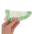 thumbnail image 3 of Unique Bargains 1 Pc Portable Anti-Static Hair Comb Green Acetate Sheet, 3 of 5