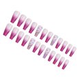 thumbnail image 1 of Seitruly Uñas postizas de ataúd, estilo francés clásico, uñas a presión, cubierta completa, punta de uñas, pegatinas de manicura de viscosidad Arte de uñas tipo 14 Seitruly CE012296-14B, 1 of 6