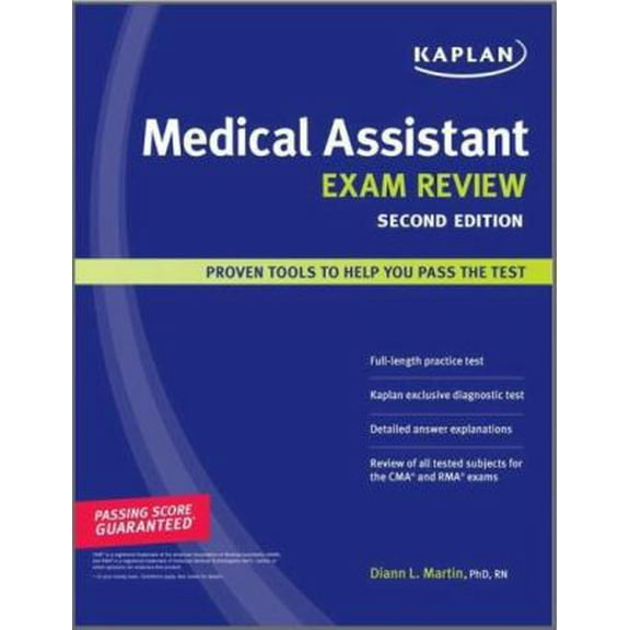 Pre-Owned Kaplan Medical Assistant Exam Review (Paperback) 1427798478 9781427798473