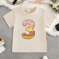 thumbnail image 2 of Akiihool Tops for Girls Girls T Shirts Ruffle Short Sleeve Ruched Knot Side Tunic Blouse Summer Tee Tops (Purple,3-4 Years), 2 of 4