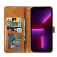 thumbnail image 5 of Elehold Clasp Wallet Case for iPhone 14 Pro 6.1 inch Ultra Slim PU Leather+Soft TPU Shockproof with Kickstand Folio Flip Card Cash Slot Full Body Protection Case,Coffee, 5 of 5