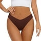 thumbnail image 2 of Tanga sin costuras de seda helada de cintura baja para mujer - Poliéster, transpirable, S-XXL, 2 of 3