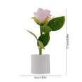 thumbnail image 3 of LED Rose Night Light Romantic Flower Lamp Battery Operated Decorative Table Lamp Bedroom Desk Atmosphere Light Valentine Gift Home Decoration Artificial Rose Flower Mood Lighting, 3 of 6