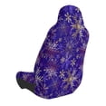 thumbnail image 2 of Wukai blue purple Snowflake Full Set Car Seat Covers with Soft Padding Universal Auto Front Seats Protector and Cushion Mat, 2 of 5