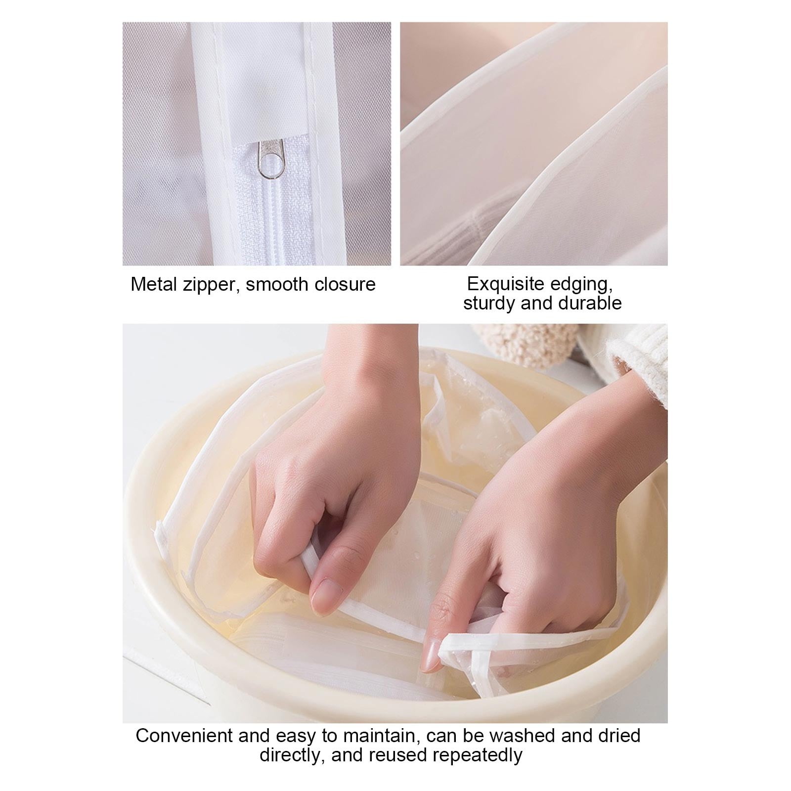 Lunxisen 15 Pcs Garment Bag Plastic Garment Bags with Zipper Hanging Clothes Cover Dress Bag for Suits, Coats Closet(M)
