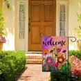 thumbnail image 5 of Welcome Spring Summer Watercolor Garden Flag Double Sided, Flowers Decorative House Yard Lawn Outdoor Small Burlap Flag Vintage Sunflower Decor Farmhouse Seasonal Outside Decorations 12.5 x 18, 5 of 6