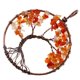 thumbnail image 5 of Árbol de la , en alambre, chips de piedras naturales, colgantes, joyería de bricolaje, regalos naranja Salvador Colgante de collar, 5 of 10