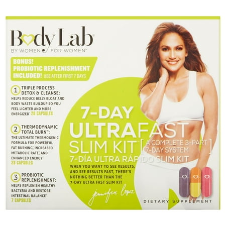 Body Lab 7-Day Ultra rapide Kit Slim capsules du supplément alimentaire, 63 count