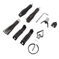 thumbnail image 1 of Drain Snake Drill Attachment, Replacement Multi Functional Prevent Wear Drain Auger Bits Professional 8Pcs  for 5/16in-3/4in Cable, 1 of 7