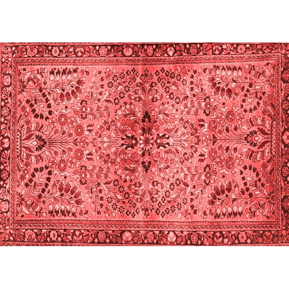 Ahgly Company Indoor Rectangle Persian Red Traditional Area Rugs, 7' x 10'