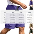 thumbnail image 2 of GSPCLAM Mens Plus Size Shorts Stretchy Summer Quick Dry Roomy Solid Classic Drawstring Elastic Waist with Zipper Pockets Athleisure Soft Shorts for Running Black XXL, 2 of 7
