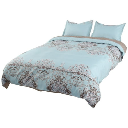 3 Piece Floral Bedding Set Duvet Cover And 2 Pillow Shams Soft