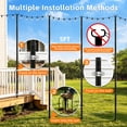thumbnail image 5 of JYTOBN 10Ft String Light Poles 8 pack,Poles for Hanging Outdoor String Lights with Fork and Fence Clamp,Freestanding or Mounted on Fence/Deck/Patio, 5 of 8