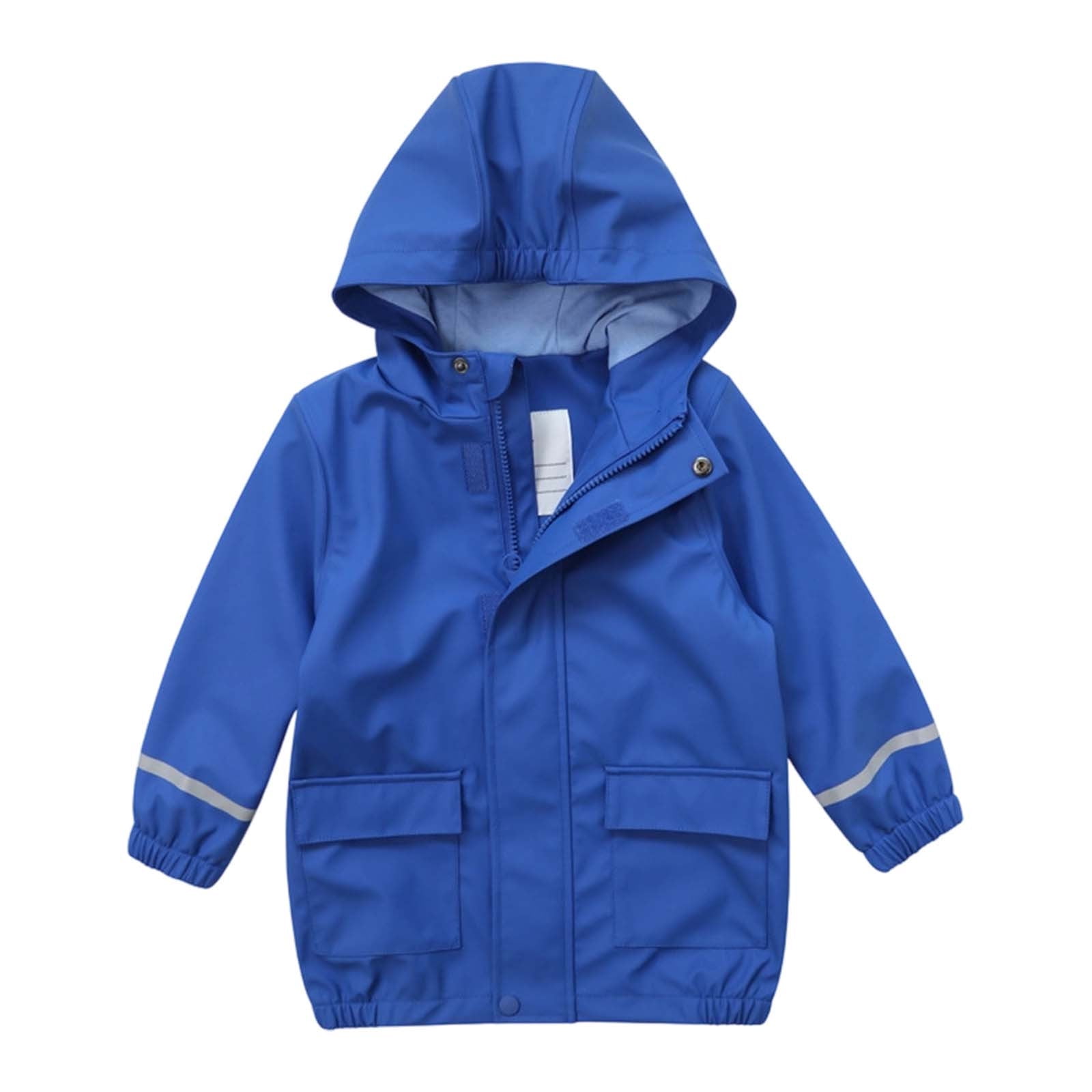 Veste Coupe-Vent Imperméable Enfant - Léger Avec Capuche 5-14 Ans