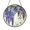 Acrylic 3.5 Inch, variant on Wisteria Branch Glass Suncatcher Window Hanging, Floral Botanical Decor, Spring Garden Window Ornament
