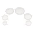 thumbnail image 2 of Conjunto de 2x 6 Envoltorios de Silicona perfecl Sellar de Cuenco Ahorro de Alimentos Almacenamiento Estiramiento, 2 of 8