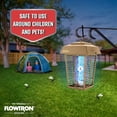 thumbnail image 4 of Flowtron Electric Bug Zapper, 1.5 Acre Outdoor Insect Killer, Dual 40W UV Bulb, 5600V Grid (Tan), 4 of 5