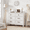 White, variant on 6 Drawers Dresser, 47" Wide Modern Chest of Drawers, Freestanding Design, Dresser TV Stand, Wood Drawer Organizer for Bedroom, Living Room, Hallway, White