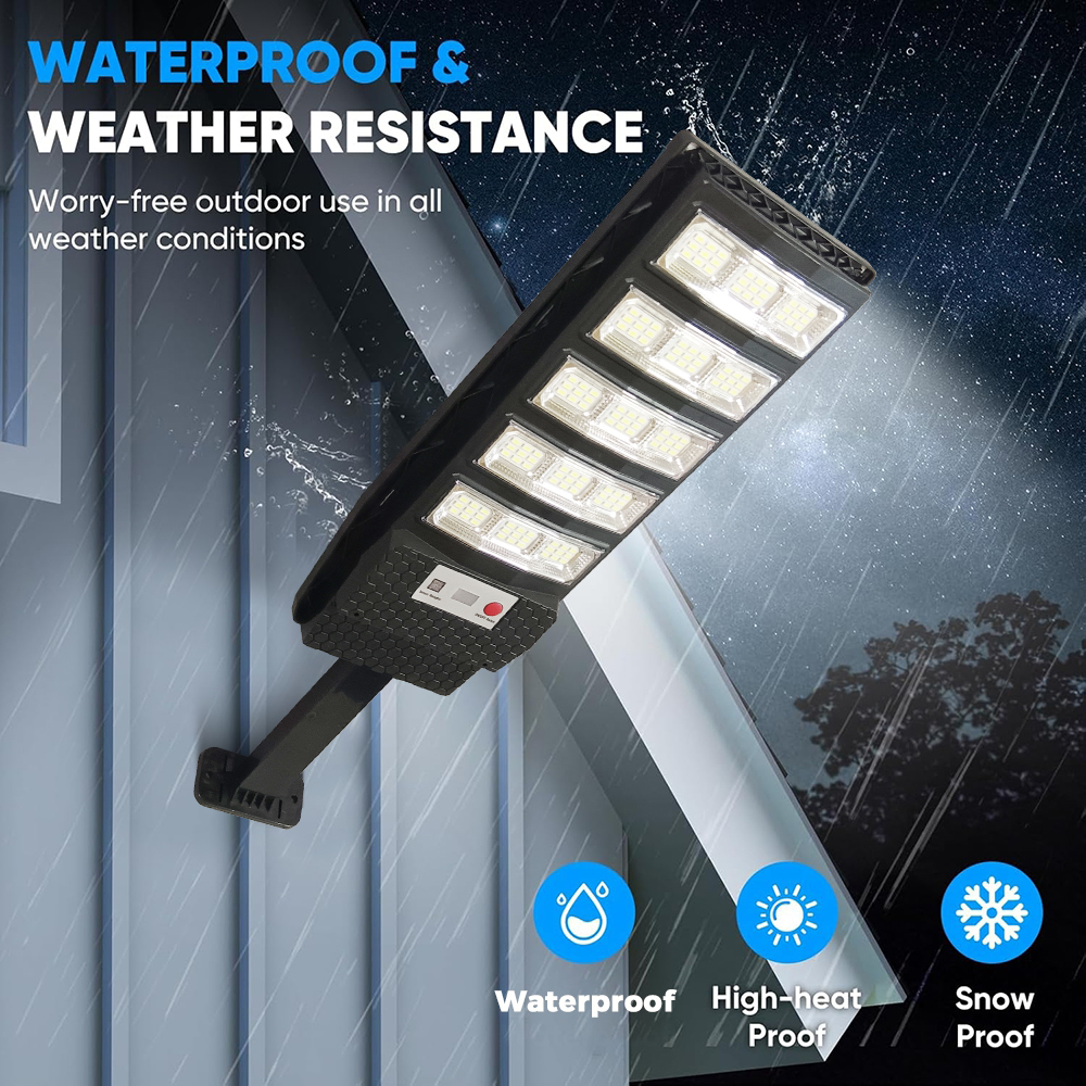 Solar Street Lights, 2 Pack 3500W Solar Lights Outdoor Motion Sensor, Dusk to Dawn Solar Street Lights with Remote Control, Solar Flood Lights for Outside Yard, Garden, Patio, Waterproof