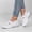White, variant on EliteGoogv Womens Walking Shoes Mesh Upper Round Toe Slip On Flat Shoes for Women Non Slip Rubber Sole Lightweight Casual Footwear US :7.5