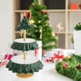 thumbnail image 6 of Leaveforme Cupcake Stand - Premium Cupcake Holder - Christmas Tree Shaped Cupcake Tower Display - Party Décor - 3 Tier Acrylic Display for Pastry - Ideal for Weddings, Birthday, 6 of 8