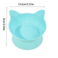 thumbnail image 3 of Elevated Cat Food and Water Bowls Set, Extra Wide and Raised Ceramic Bowls, Anti-Vomit Whisker-Free Pressure Cat Feeder for Kittens to Adult Cats and Small Dogs (Blue,Water Bowl), 3 of 6