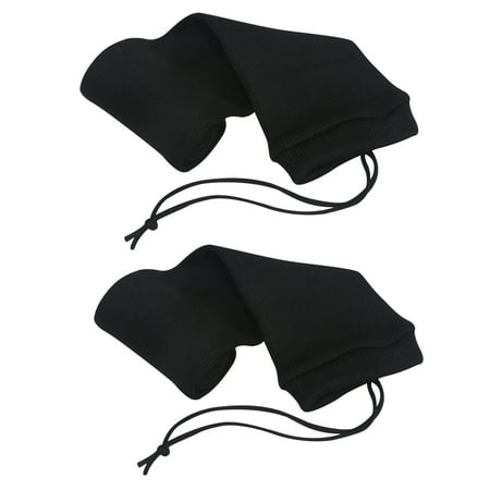TOURBON Hunting Accessories Silicone Treated Shotgun Sock Gun Protect Sock Black 2 Pieces of Pack