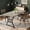 Gray, variant on TacleeKii Dining Table for 4-6 People, Kitchen Table with Metal Frame, for Dining Room, Home Office, Brown