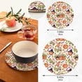 thumbnail image 3 of Halloween 2 Pack Pot Holders Trivets, Heat Resistant Hot Pads for Kitchen Table Decoration Trivets for Hot Dishes/Pot/Bowl/Teapot/Hot Pot Holders, 7" + 9.45", 3 of 7