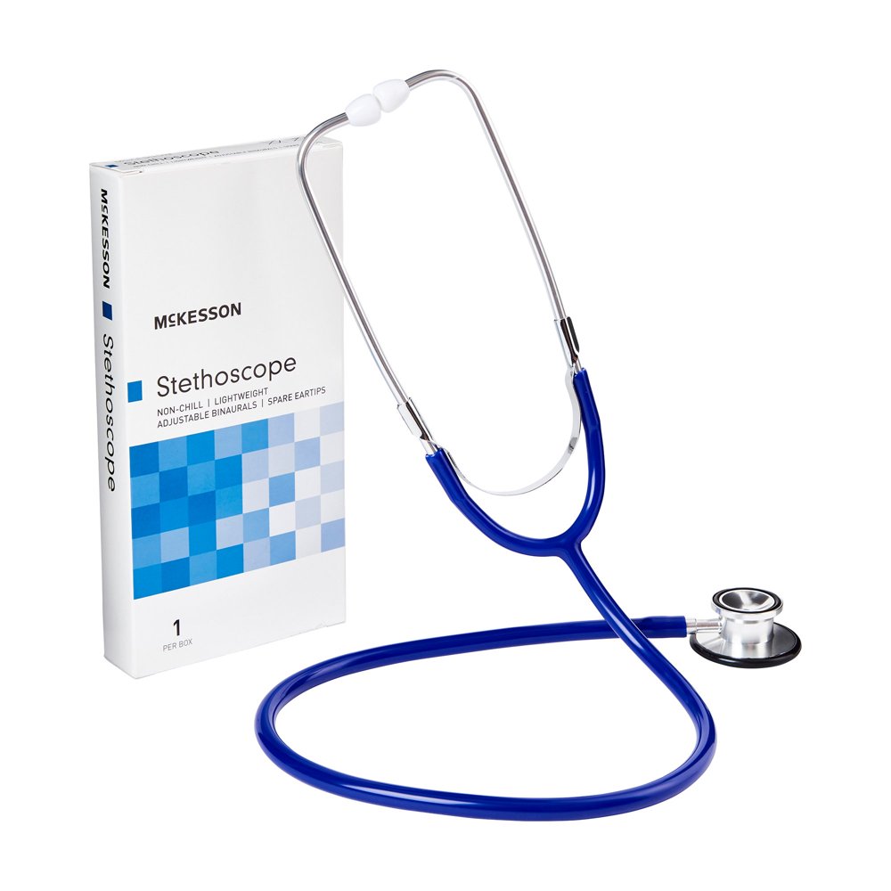 McKesson Stethoscope, Royal Blue Tube, 22 inch 01670RBGM, 1 Ct